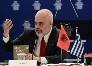 Στην Αθήνα στις 12 Μαΐου ο πρωθυπουργός της Αλβανίας Έντι Ράμα