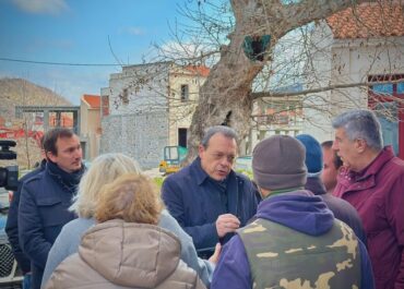 Επίσκεψη του Σωκράτη Φάμελλου, στη Βρίσα της Λέσβου