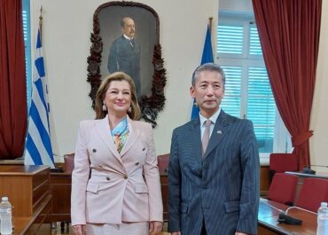 Συνάντηση της Προέδρου Επιτροπής Προστασίας Περιβάλλοντος, Διονυσίας -Θεοδώρας Αυγερινοπούλου με τον Πρέσβη της Δημοκρατίας της Κορέας στην Αθήνα κ. Juseong Lim
