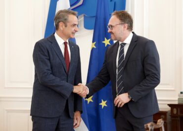 Συνάντηση του Πρωθυπουργού Κυριάκου Μητσοτάκη με τον Ευρωπαίο Επίτροπο Ενέργειας και Στέγασης Dan Jørgensen