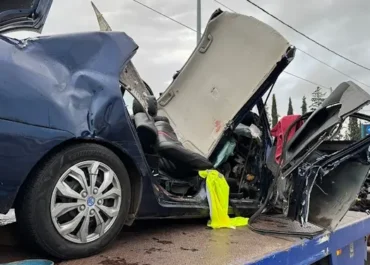 Τρεις νεκροί και 2 σοβαρά τραυματίες σε τροχαίο στον παράδρομο της Εθνικής στις Αφίδνες