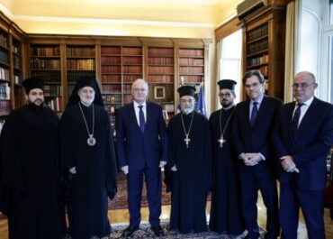 Συνάντηση του Προέδρου της Δημοκρατίας Κωνσταντίνου Αν. Τασούλα με τον Αρχιεπίσκοπο Αμερικής Ελπιδοφόρο