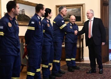 Συνάντηση του Προέδρου της Δημοκρατίας με την Πανελλήνια Ένωση Εθελοντών Πυροσβεστικού Σώματος