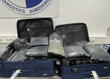 Σύλληψη τριών αλλοδαπών, που επιχείρησαν να εξάγουν αεροπορικά στην Ιταλία περισσότερα από -72- κιλά κάνναβης