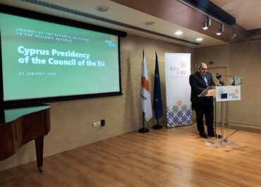 ΠΡΕΣΒΕΙΑ ΚΥΠΡΙΑΚΗΣ ΔΗΜΟΚΡΑΤΙΑΣ – ΠΑΡΟΥΣΙΑΣΗ ΠΡΟΤΕΡΑΙΟΤΗΤΩΝ ΤΗΣ ΚΥΠΡΙΑΚΗΣ ΠΡΟΕΔΡΙΑΣ ΤΟΥ ΣΥΜΒΟΥΛΙΟΥ ΤΗΣ ΕΕ