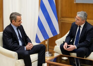 Συνάντηση του Πρωθυπουργού Κυριάκου Μητσοτάκη με τον Πρόεδρο του κόμματος «Νίκη» Δημήτρη Νατσιό