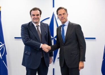 Συνάντηση του Προέδρου του Eurogroup και Υπουργού Εθνικής Οικονομίας και Οικονομικών Κυριάκου Πιερρακάκη με τον Γενικό Γραμματέα του ΝΑΤΟ Mark Rutte