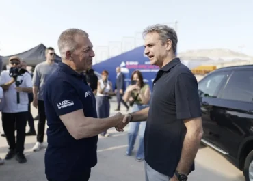 Επίσκεψη του Πρωθυπουργού Κυριάκου Μητσοτάκη στην υπερειδική του ΕΚΟ Ράλλυ Ακρόπολις 2026, στο Ellinikon Sports Park