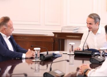 Συνάντηση του Πρωθυπουργού Κυριάκου Μητσοτάκη με τον Δήμαρχο Θεσσαλονίκης Στέλιο Αγγελούδη