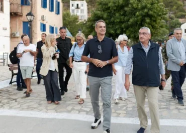 Ο Κυρ. Μητσοτάκης στο Καστελλόριζο για την 83η επέτειο της Απελευθέρωσης