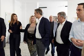 Eπίσκεψη του Πρωθυπουργού Κυριάκου Μητσοτάκη στο νέο σχολικό συγκρότημα του 4ου Γυμνασίου Ασπροπύργου
